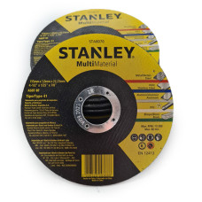 DISCO DE CORTE STANLEY - MULTIMATERIAIS -  4,5 POLEG. X 1,0MM X 22MM - STA8070